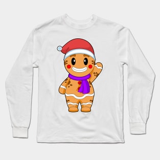 Cookie Christmas Scarf Long Sleeve T-Shirt